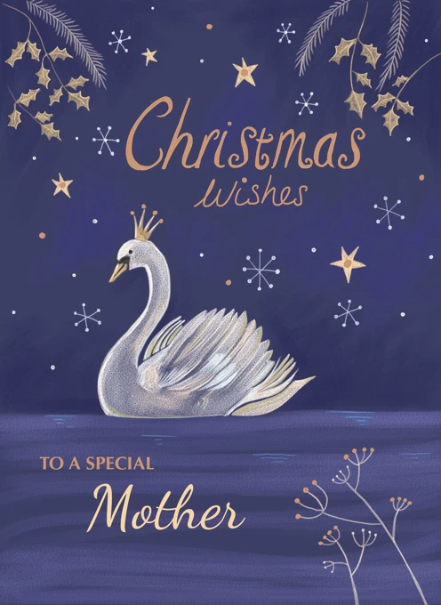 For Mother Christmas Holiday Swan