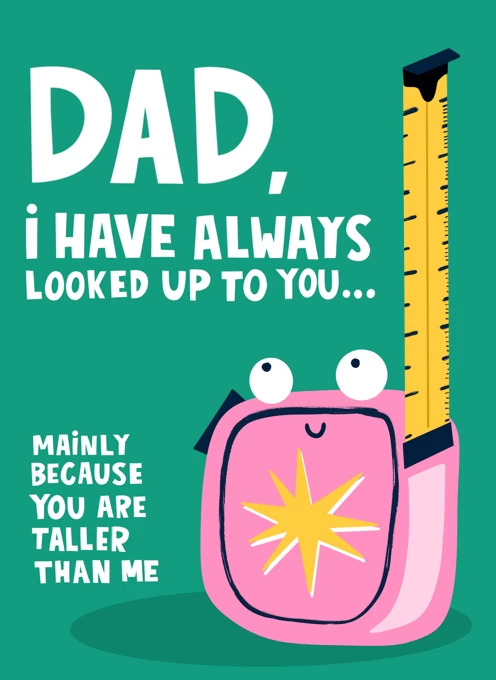 Taller Father's Day Card