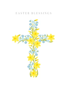 Easter Daffodil Cross