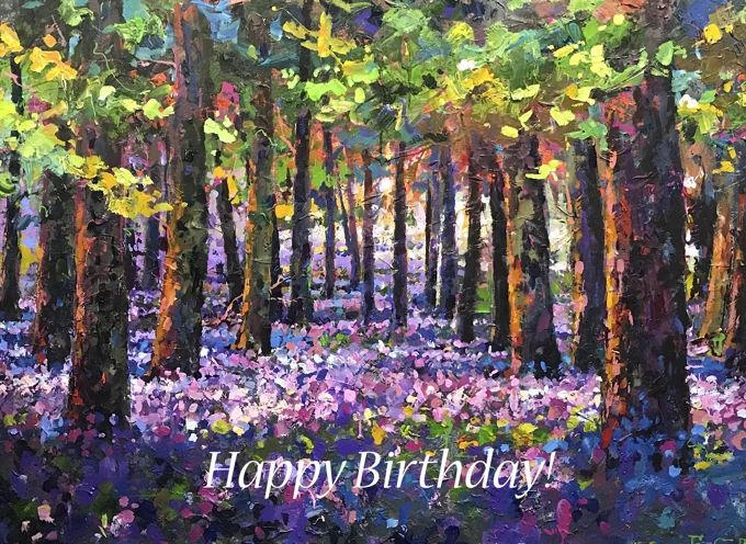 Happy Birthday - Forest Wild Flowers
