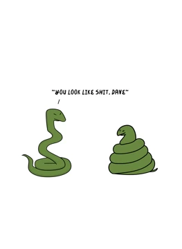 Funny Snake - Poo Emoji