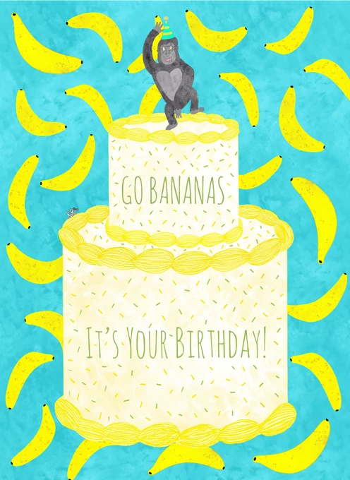 Banana Birthday Cake (Recipe Video+Step-by-Step Guide) - ProperFoodie