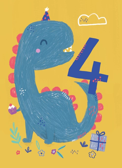 4th Birthday Dinosaur