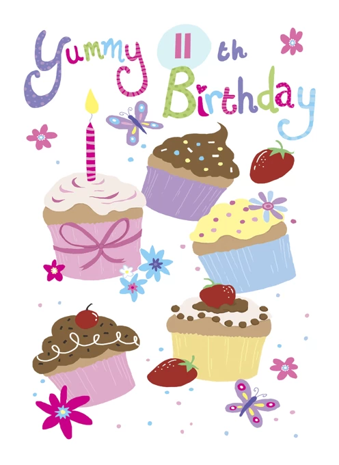 11th Birthday Yummy Cupcakes