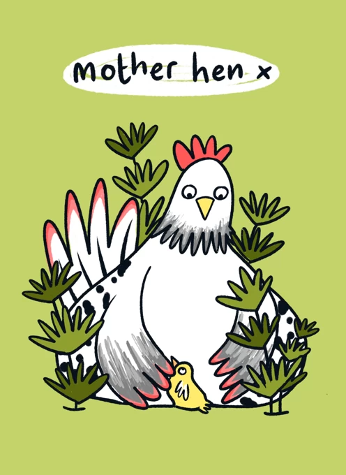 Hen & Chick Mother's Day Card