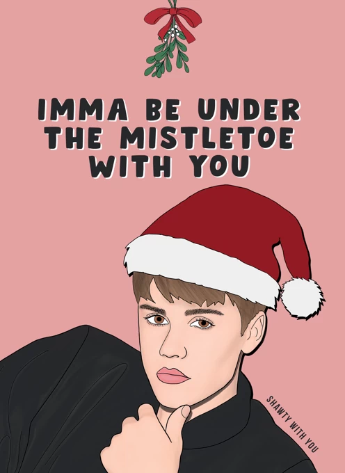 Justin Bieber Christmas Card