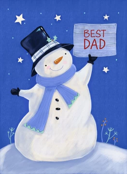 Best Dad Snowman