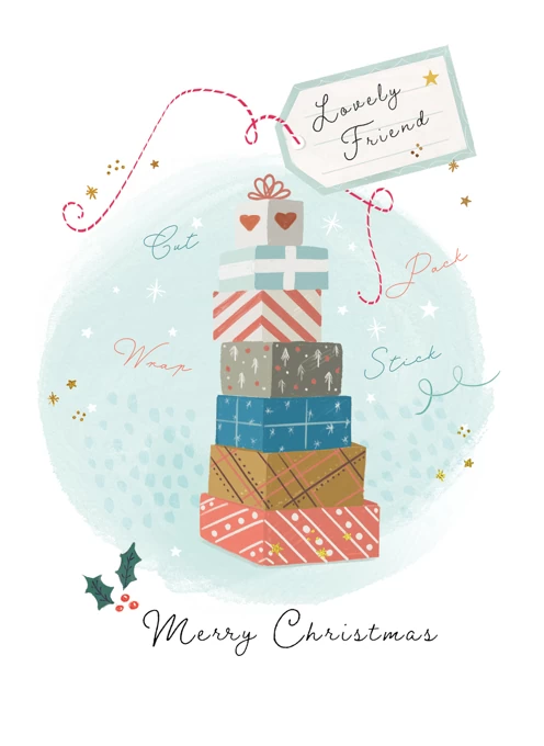 Lovely Friend Christmas Card