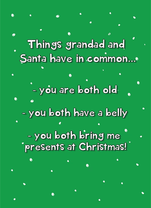 Merry Christmas Grandad