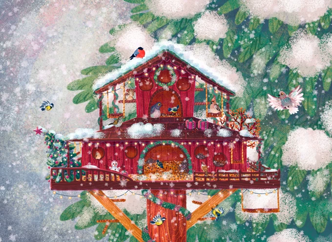 Decorated Bird House