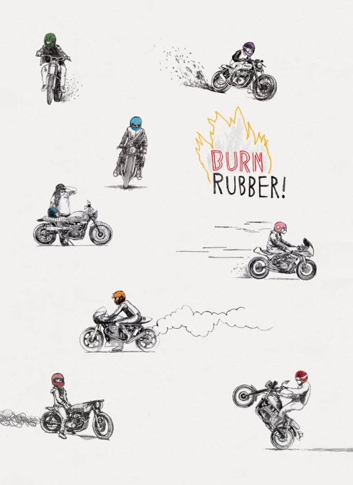 Motorbikes - Burn Rubber!