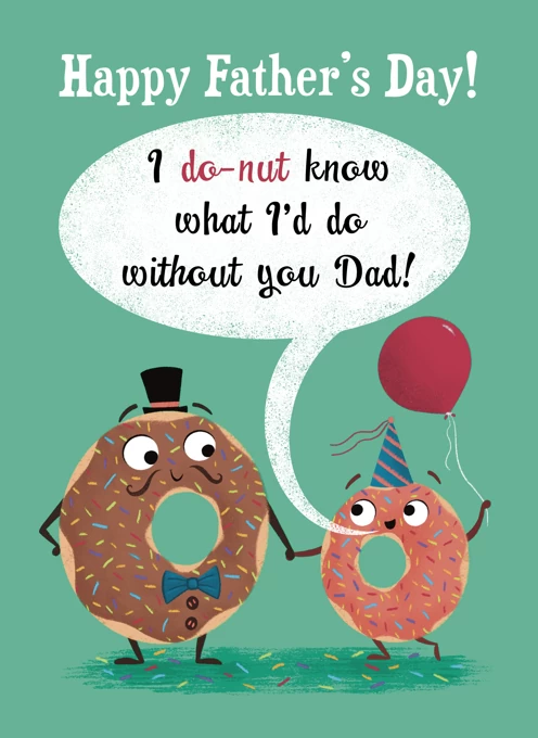 Donut Fathers Day Card