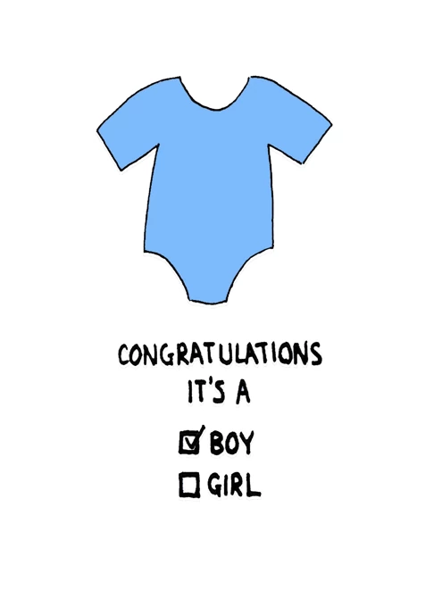 Congratulations it's a boy