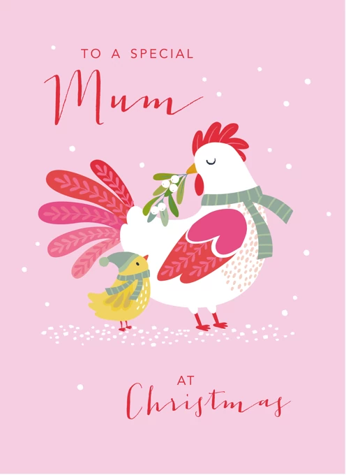 Special Mum Christmas Hen