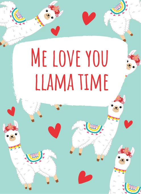 Love You Llama Time