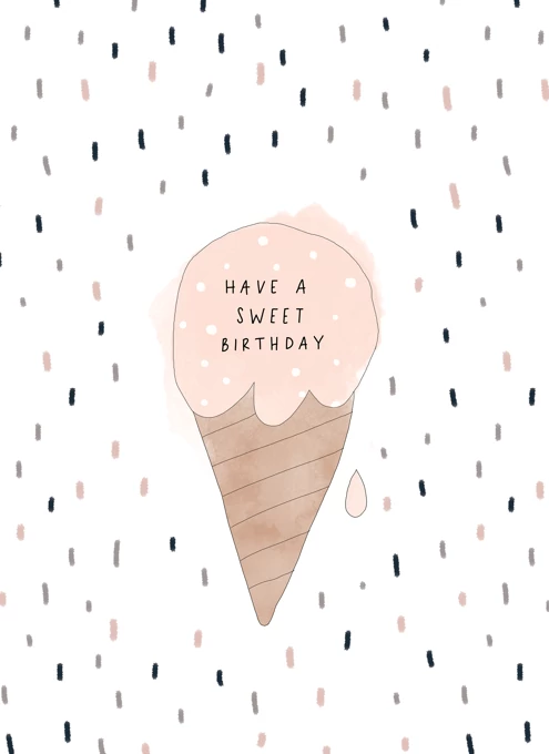 Sweet Birthday Ice Cream