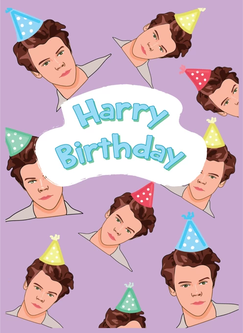 Harry Birthday - Harry Styles Birthday Card