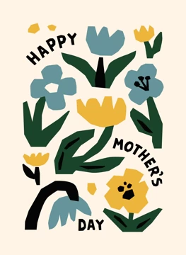 Happy Mother's Day Card Full of Flowers