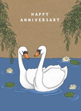 Anniversary Swans