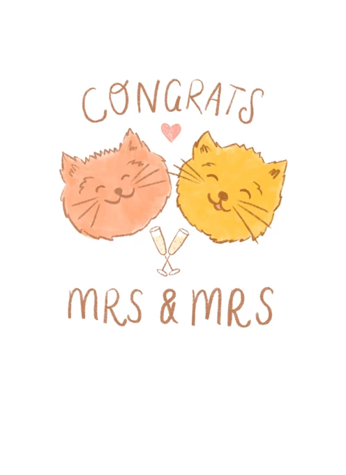 Congrats Mrs & Mrs Wedding