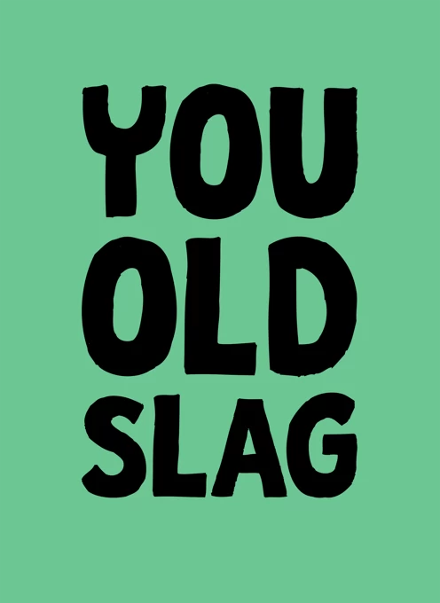 You Old Slag Birthday Card
