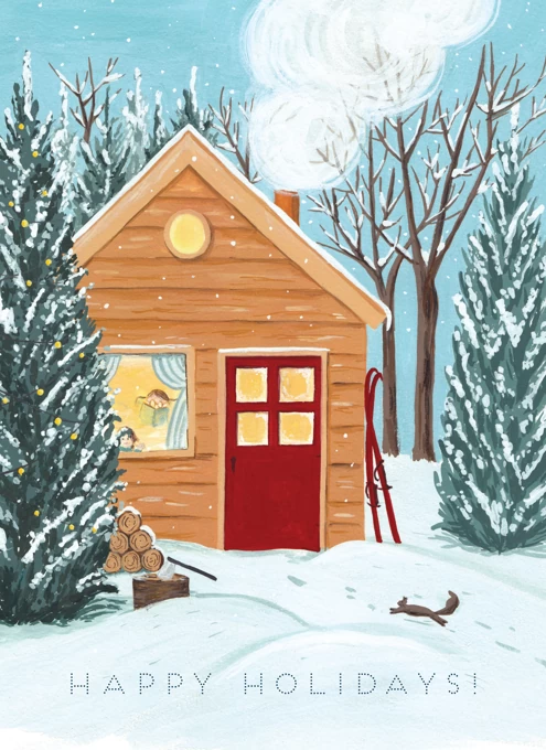 Happy Holidays - Winter Cottage
