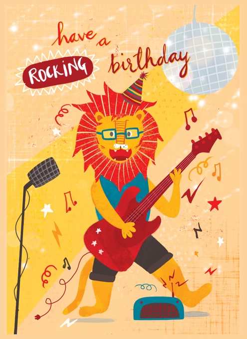 Rocking Lion Birthday