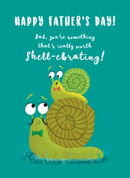 Snail Fathers Day Card