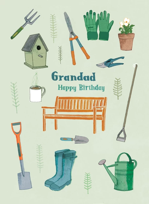 Grandad Birthday Gardening Design