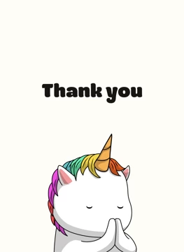 Unicorn: Grateful and Thank-ful