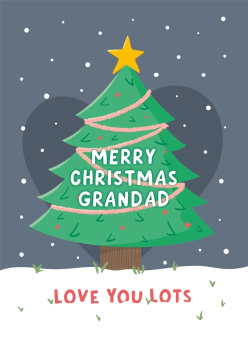 Love You Lots Grandad Christmas Card