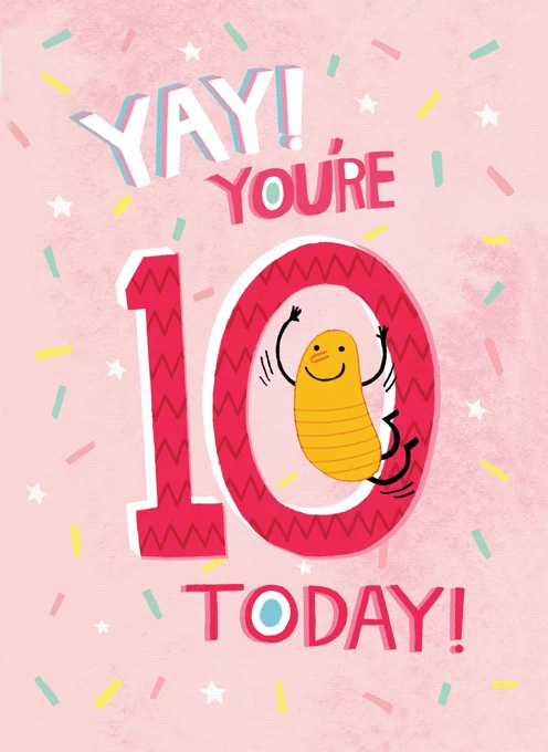 Yay You're 10 Today Pink