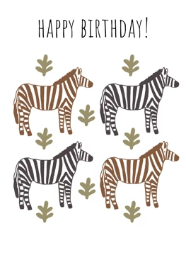 Happy Birthday Zebras
