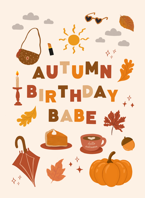 Autumn Birthday Babe