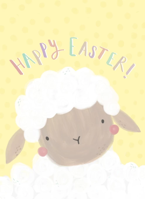 Cute Easter Lamb