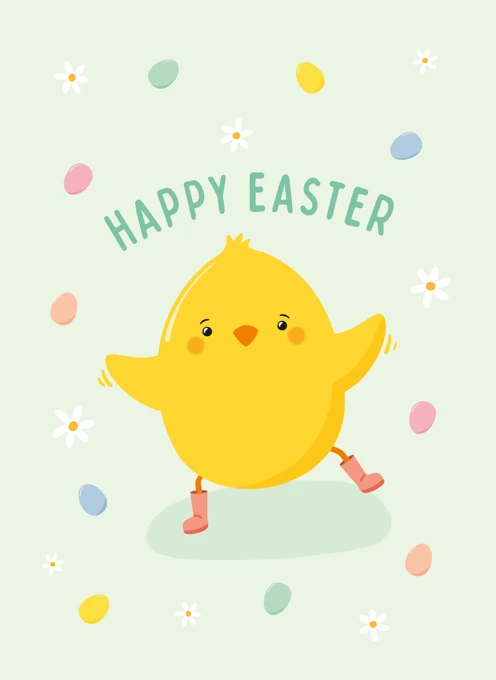 Little Chick Easter Card
