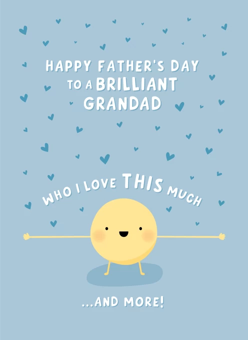 Brilliant Grandad Cute Father's Day Card