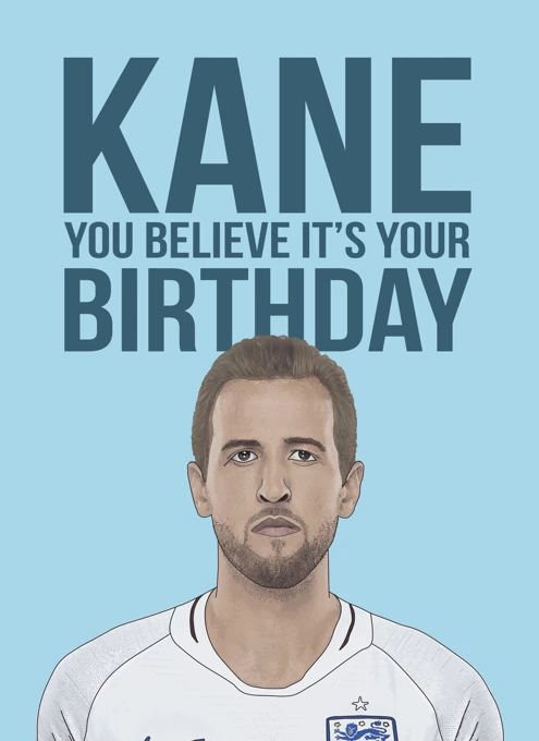 Harry Kane Birthday Card