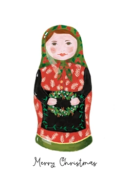 Christmas Matryoshka Doll