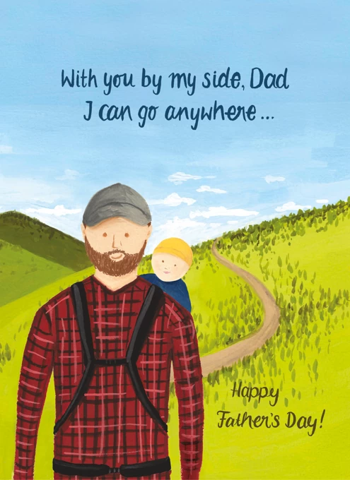 Dad By My Side - Hiking - Father's Day