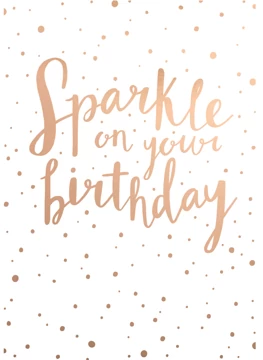 Sparkle On Your Birthday