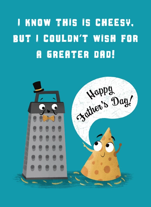 Cheese Grater Dad Card