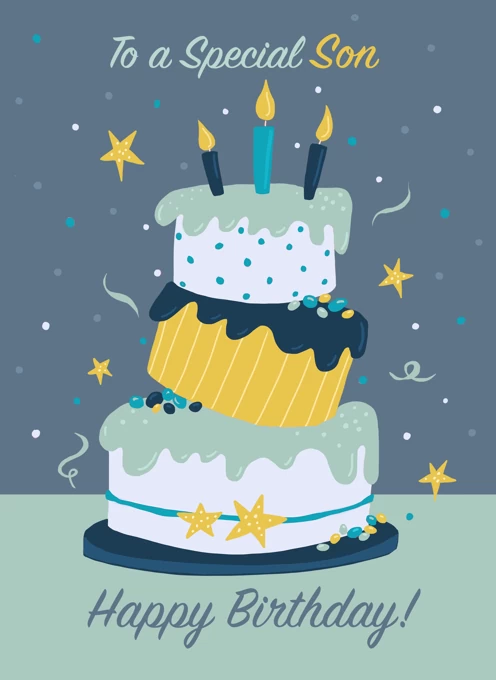 ❤️ Happy 19th Happy Birthday Cake For Son