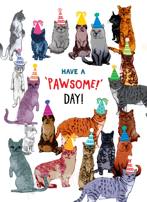 Pawsome Day Party Cats!