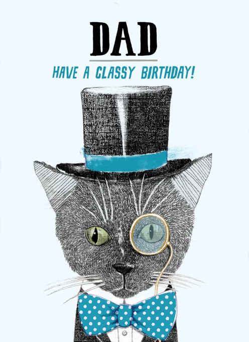 Cat Classy Birthday