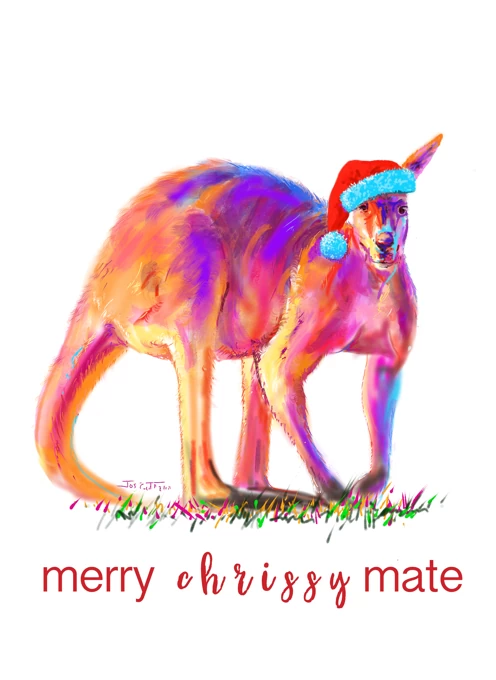 Kangaroo Santa - Merry Chrissy Mate