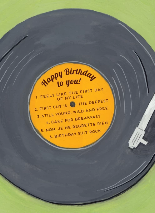 Birthday Vinyl Record - Happy Birthday To You!