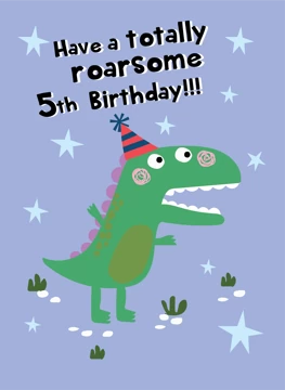 Have A Roarsome 5th Birthday
