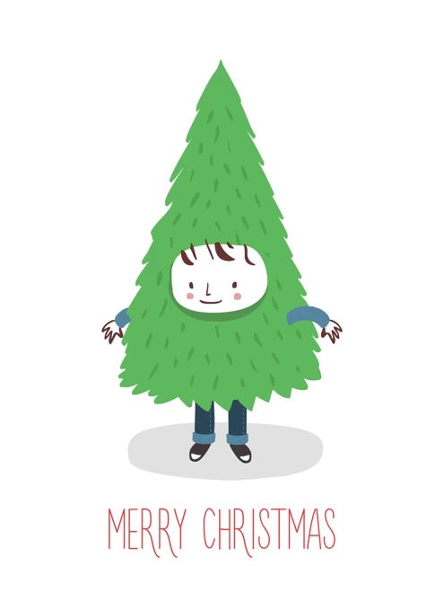 Merry Christmas Tree Boy