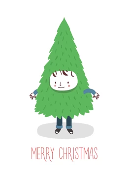 Merry Christmas Tree Boy